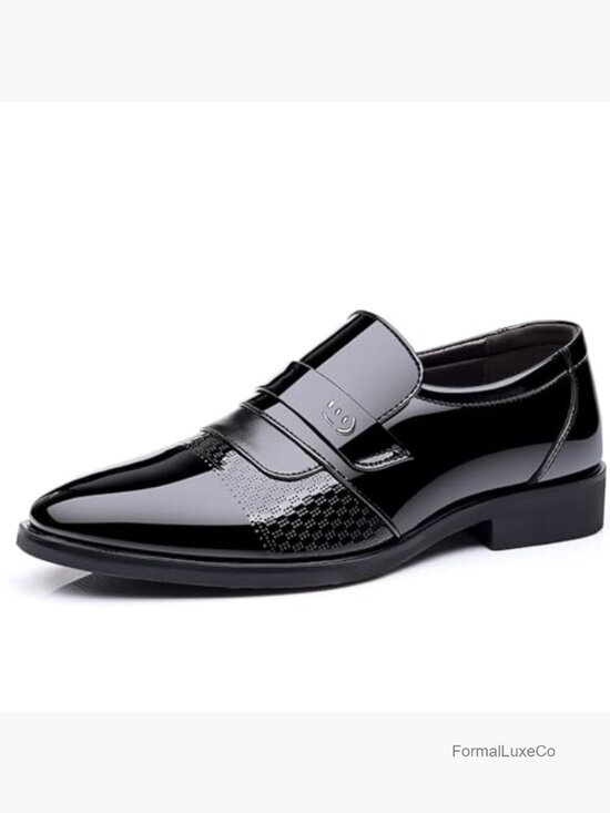 Men\'s Dress Oxford Slip On Shoes Business Casual Tuxedo Shoes main image 6